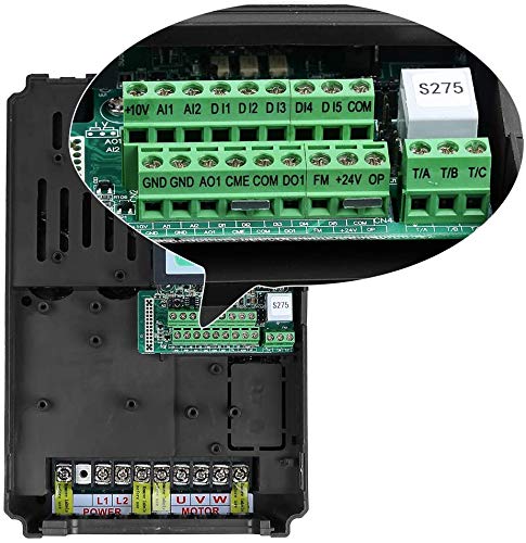 LAPOND High Performance VFD Inverter VFD Drive 11HP 7.5KW 220V,Variable Frequency Drive for Motor Speed Control,SVD-PS Series(7.5KW)