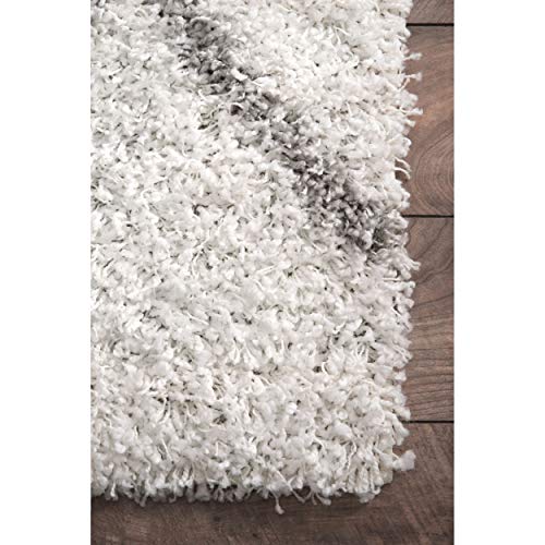 nuLOOM Alvera Soft & Plush Shag Rug, 7' 10" x 10', Grey