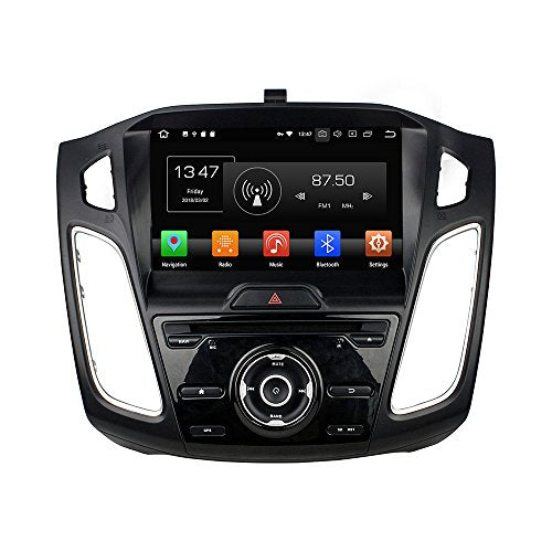 KUNFINE Android 10 Octa Core 4G Ram 32GB ROM Autoradio GPS Navigation DVD Multimedia Player Steering Wheel Control Headunit Stereo for Ford Focus 2015-2018