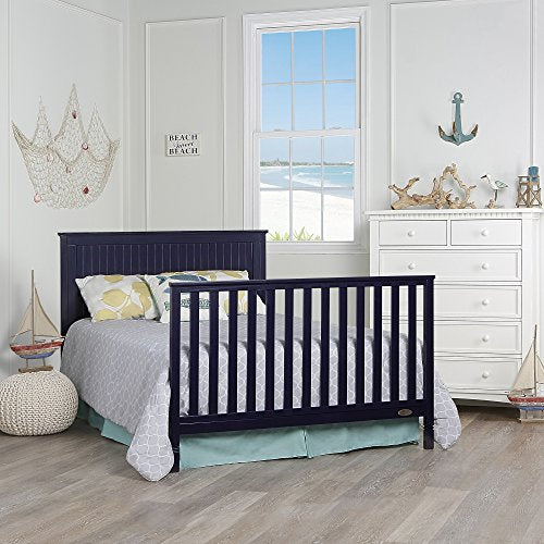 Dream On Me Alexa 5 in 1 Convertible Crib, Navy