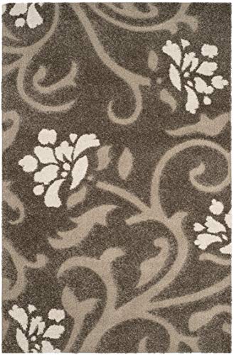 Safavieh Florida Shag Collection SG464-7913 Smoke and Beige Area Rug (8' x 10')