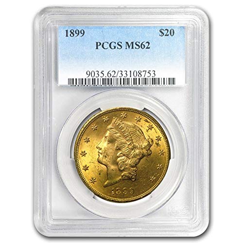 1850-1907 $20 Liberty Gold Double Eagle MS-62 PCGS (Pre-1900) G$20 MS-62 PCGS
