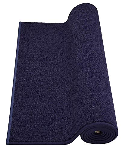 RugStylesOnline Custom Size Solid Color Royal Blue Roll Runner Rug 36 Inch Wide x Your Length Size Choice Slip Skid Resistant Rubber Back Cut to Size Many Color Options (Royal Blue, 34 ft x 36 in)