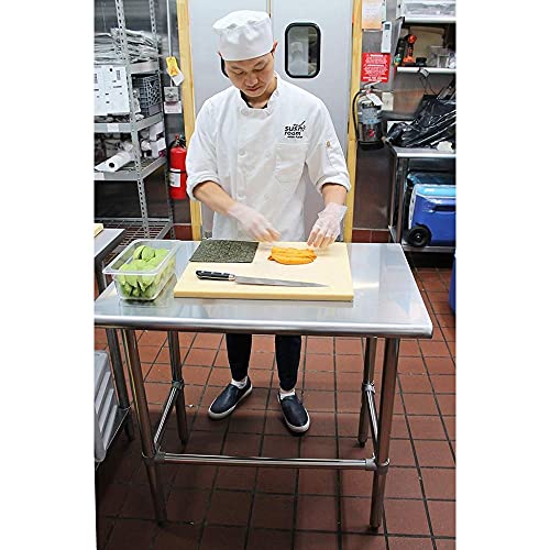 18" x 84" Open Base Stainless Steel Work Table | Residential & Commercial | Food Prep | Heavy Duty Utility Work Station | NSF