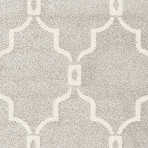 Safavieh Amherst Collection AMT414B Geometric Area Rug, 10' x 14', Light Grey/Ivory