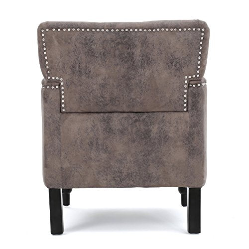 Christopher Knight Home Malone Microfiber Club Chair, Greyish Brown