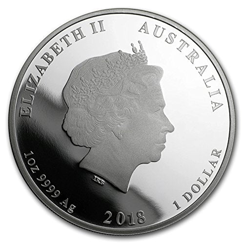 2018 AU Australia 1 oz Silver Lunar Dog Proof (w/Box & COA) 1 OZ Brilliant Uncirculated