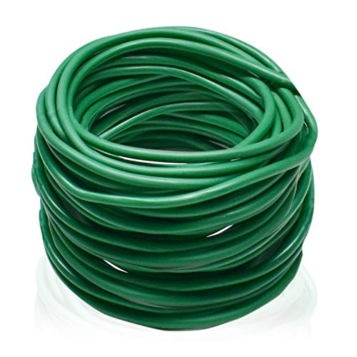 Legigo 65.6 Feet Rubber Wire Twist Ties Plant Tie, Reusable Heavy Duty Garden Wire Ties for Plants, Soft Plant Wire for Support Plant Flowers Stems, Stalks, Vines, Tomato Branches (20 Meters)