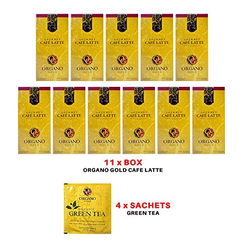 11 Boxes Organo Gold Gourmet Cafe Latte Coffee with Ganoderma Lucidum (1 Box of 20 Sachets) by Organo Gold (11)