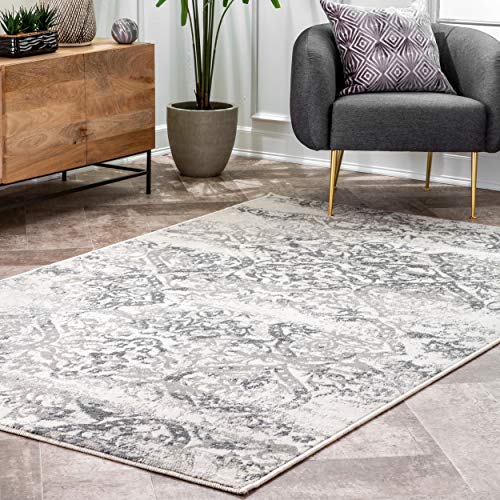 nuLOOM Freja Distressed Area Rug, 9' x 12', Beige