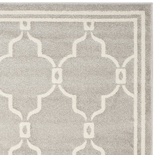 Safavieh Amherst Collection AMT414B Geometric Area Rug, 10' x 14', Light Grey/Ivory