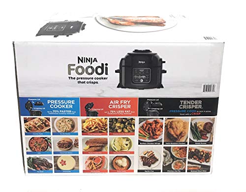 Ninja Foodi Pressure Cooker Family sized Pot fits up to 6 pound roasts and 3 pounds of fries