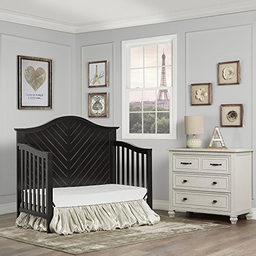 Dream On Me Ella 5 in 1 Convertible Crib in Dark Brown