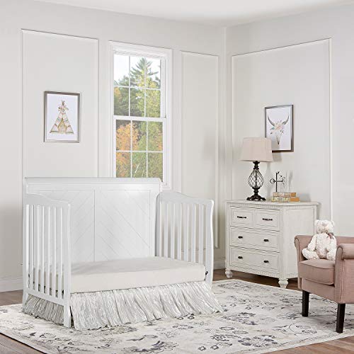 Dream On Me, Ashton Full Panel 5-in-1 Convertible Crib, White