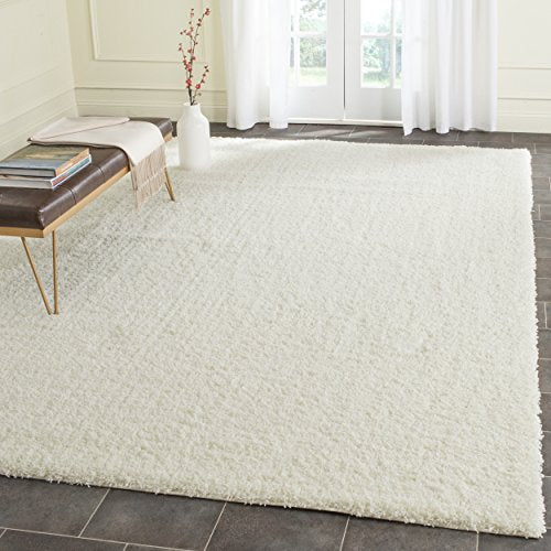 Safavieh Laguna Shag Collection SGL303A Ivory Area Rug (8'6" x 12')