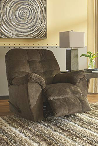Signature Design by Ashley - Accrington Contemporary Manual Rocker Recliner Chair, Earth Brown