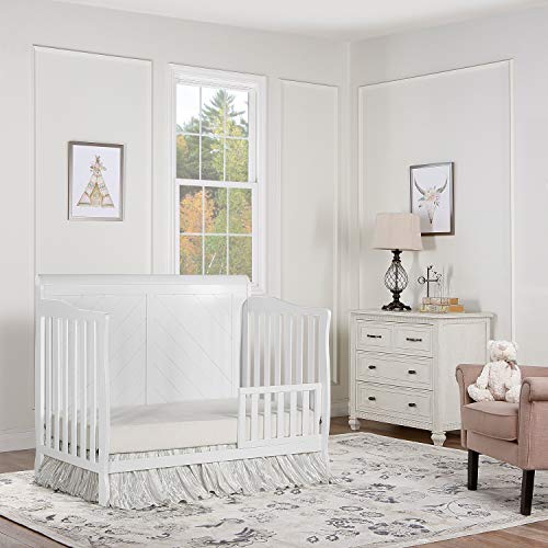 Dream On Me, Ashton Full Panel 5-in-1 Convertible Crib, White