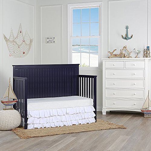 Dream On Me Alexa 5 in 1 Convertible Crib, Navy