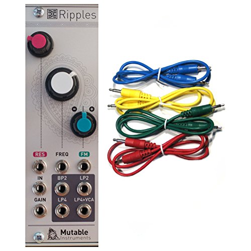 Mutable Instruments Ripples Eurorack Module - Liquid Filter w/ 4 Cables