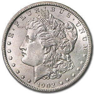 1902-O Morgan Silver Dollar - Brilliant Uncirculated