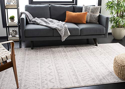 Safavieh Adirondack Collection ADR119A Ivory and Silver Area (9' x 12') Rug