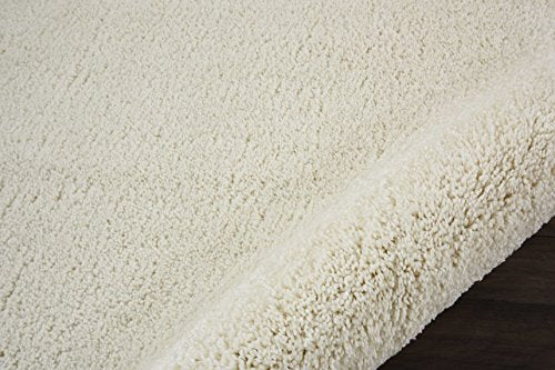 Nourison Malibu Shag Area Rug, 6'7" x9'6, Ivory