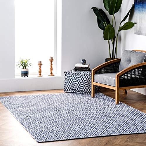 nuLOOM Natalie Diamond Trellis Area Rug, 9' x 12', Navy