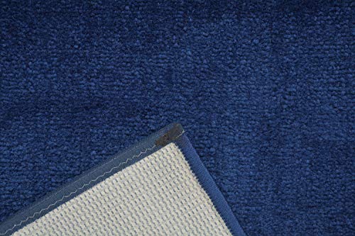 Custom Runner Solid Color Roll Runner 36" W x Your Length Size Choice Anti Bacterial Slip Skid Resistant (Royal Navy Blue, 32 ft x 36")