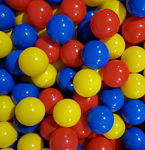 My Balls Pack of 500 Jumbo 3" Crush-Proof Ball Pit Balls - 5 Bright Colors, Phthalate Free, BPA Free, PVC Free, Non-Toxic, Non-Recycled Plastic (Standard Grade, Pack of 500)