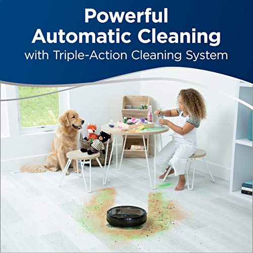 BISSELL EV675 Robot Vacuum Cleaner for Pet Hair with Self Charging Dock, 2503, Black