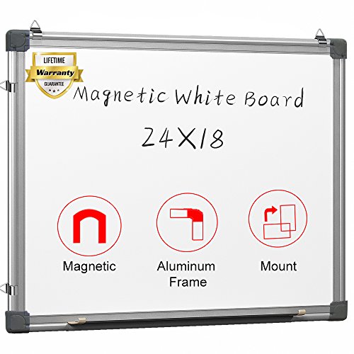 Large 78 x 36 inches Magnetic Dry Erase Board with Pen Tray | Wall-Mounted Aluminum Message Presentation Memo White Board for Office Home and School