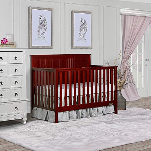 Dream On Me Alexa 5 in 1 Convertible Crib in Pebble Grey