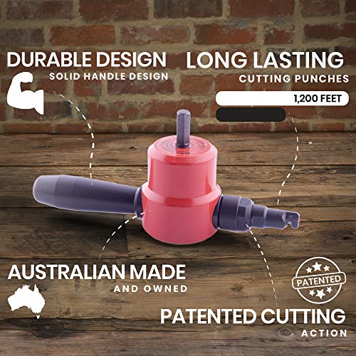 CaNibble Bundle - Nibbler, 2 Bench Mounting Clamps, 3 Punches, 1 Die & FREE Circle Cutting Attachment. Australian Made