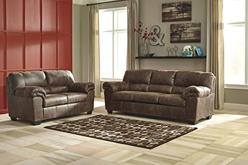 Signature Design by Ashley - Bladen Contemporary Plush Upholstered Sofa, Coffee Brown