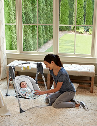 Graco Slim Spaces Compact Baby Swing, Linus