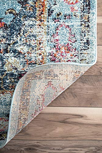 nuLOOM Veronica Sunset Fringe Area Rug, 5' x 7' 9", Rust