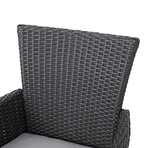 Great Deal Furniture Clementine Outdoor Wicker Dining Chairs (Set of 2)