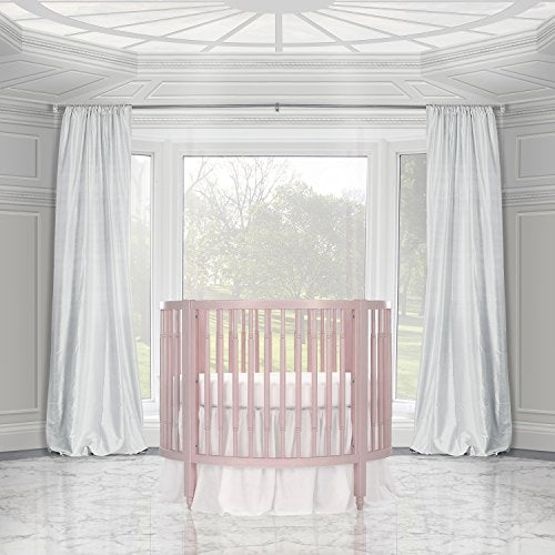 Dream On Me Sophia Posh Circular Crib, Blush Pink