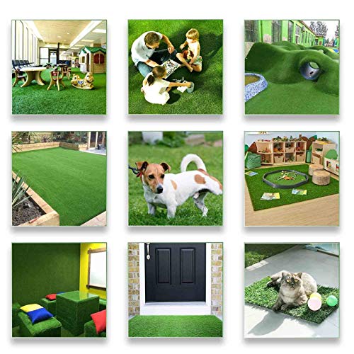 · Petgrow · Realistic Artificial Grass Rug Customized 13FTX61FT(793Square FT),Indoor Outdoor Garden Lawn Landscape Synthetic Grass Mat - Thick Fake Grass Rug