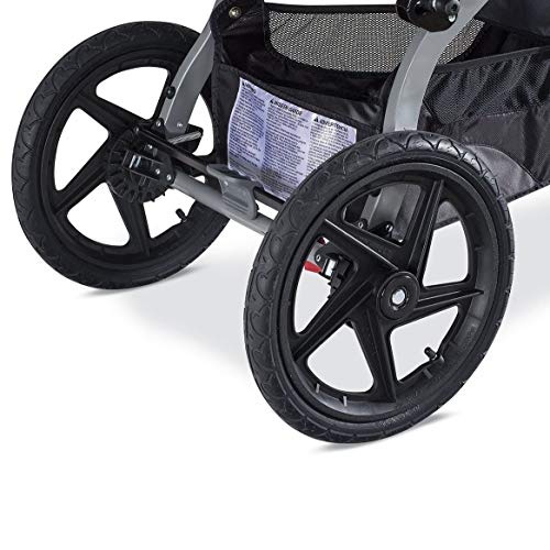 BOB Revolution Flex 2.0 Jogging Stroller - Up to 75 pounds - UPF 50+ Canopy - Adjustable Handlebar, Lunar