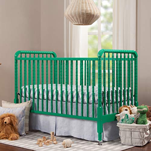 DaVinci Jenny Lind 3-in-1 Convertible Portable Crib in Navy - 4 Adjustable Mattress Positions, Greenguard Gold