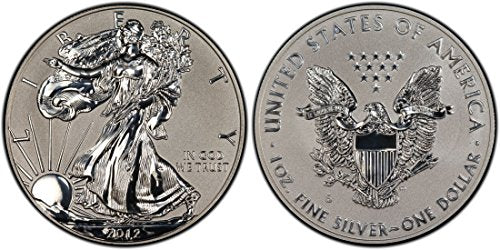 2012-S American Silver Eagle REVERSE PROOF from Mint Set in Capsule