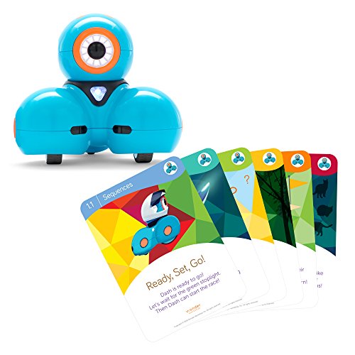 Wonder Workshop Dash Robot with Dash Challenge Cards Bundle - STEAM Learning Toys for Girls and Boys Ages 6+, Multicolor (Amazon Exclusive)