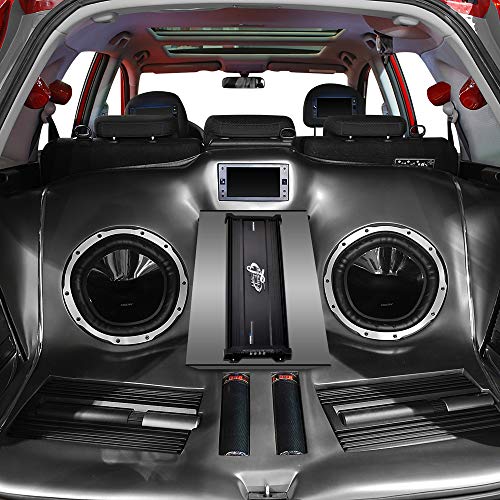 Lanzar Amplifier Car Audio, 4,000 Watt, 6 Channel, 2 Ohm, Bridgeable 4 Ohm, MOSFET, RCA Input, Bass Boost, Mobile Audio, Amplifier for Car Speakers, Car Electronics, Wireless Bluetooth