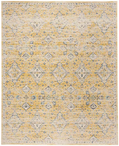 Safavieh Evoke Collection  Contemporary Bohemian Gold and Ivory Area Rug (8' x 10')