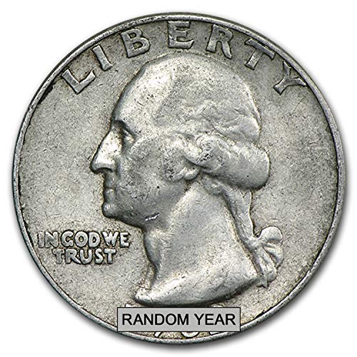 1932-1964 90% Silver Washington Quarters $100 Face-Value Bag Quarter Very Good