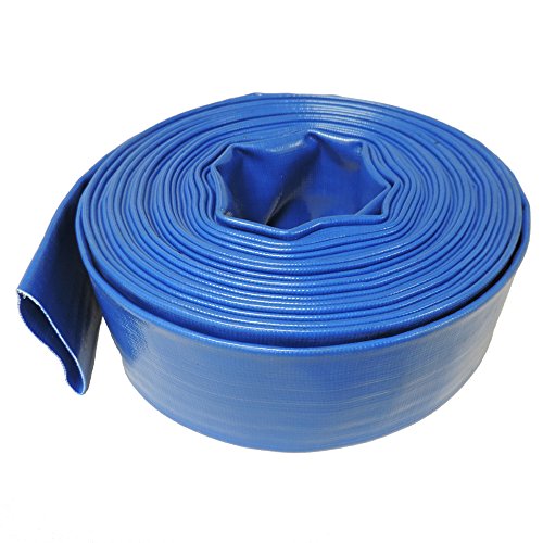 (2" Dia. x 300 ft) - HydroMaxx 4 Bar Heavy Duty Reinforced PVC Lay Flat Discharge and Backwash Hose