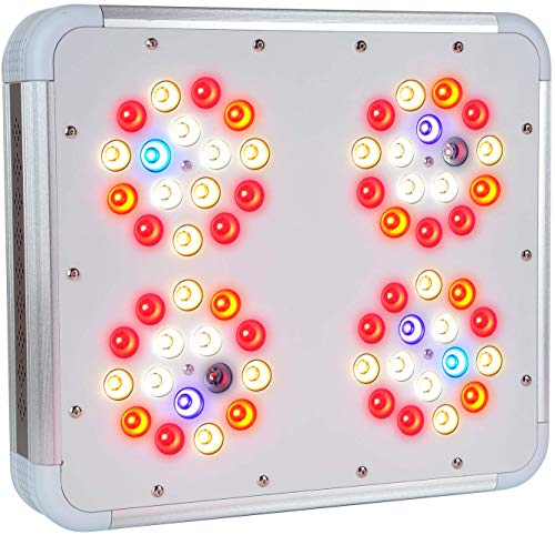 LEDTonic Z5 - 118W LED Grow Light Veg/Bloom - Full Spectrum Quiet, Cool Lamp for Indoor Growing - Perfect for M Tent and 1-4 Large Plants - 630 PPFD at 18" - 3-Year 100% Diode Warr, Lifetime Supp