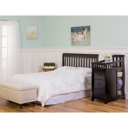 Dream On Me 5 in 1 Brody Convertible Crib with Changer, Espresso