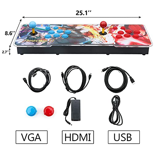 【3003 Games in 1】 Arcade Game Console ,Pandora Treasure 3D Double Stick,3003 Classic Arcade Game,Search Games, Support 3D Games,Favorite List, 4 Players Online Game,1280X720 Full HD Video Game